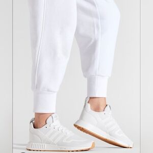 Adidas Multi X White Lace-Up Athletic Sneakers 5